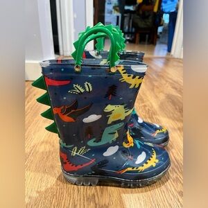 Kids Dinosaur Rain Boots
